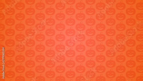 Happy Jack O Lantern Orange Halloween Pattern