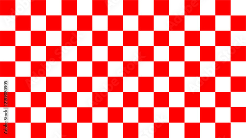 Abstract red and white table minimal simple seamless pattern on background.