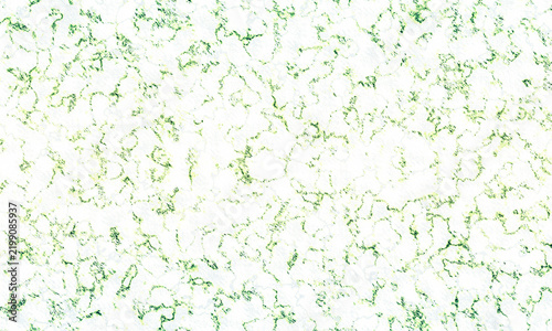 Abstract white marble stone background with green veins for interior decor.