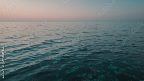 Ocean View During Twilight With Calm Water and Distant Horizon