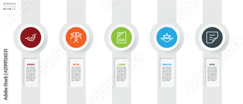 Business and marketing template of infographic design
