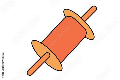 Vibrant Indian Kite Spool Illustration
