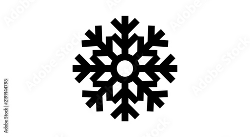Creative Minimalist Black and White Geometric Snowflake Design for Winter Themes with high quality professional line art symbols for modern creative design and digital branding projects