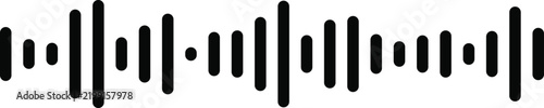 Konstfotografi Audio wave sound track vector icon