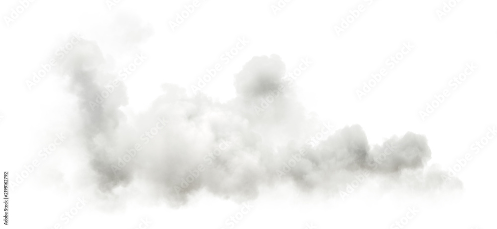 Obraz premium Calmness steam weather clouds cut-out backgrounds 3d rendering png