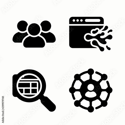 Networking and Social Media Icons Set