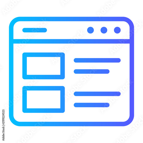 web page gradient icon