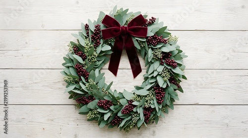 Creative festive Christmas graphic illustration or flat lay beautifully designed
