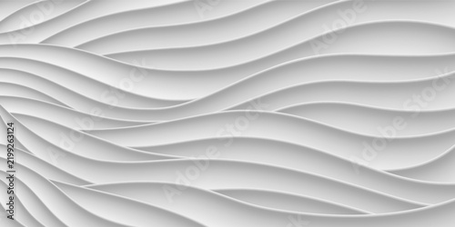 Abstract white geometric background. Neumorphism style