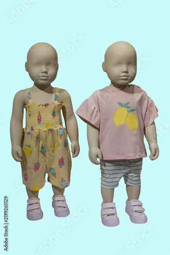 Two children's mannequins