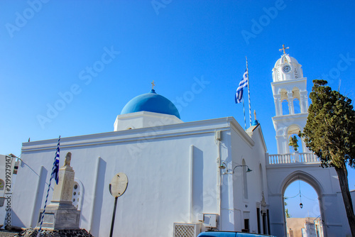 Фотография The Church of the Presentation of the Virgin Mary, also known as Panagia Trani, in Megalochori, Santorini, Greece