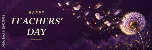 Happy Teachers Day Ideas Taking Flight from a Dandelion