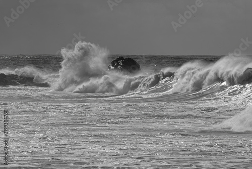 December rough sea