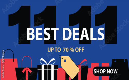 11.11 Best Deals Social Media Template Set