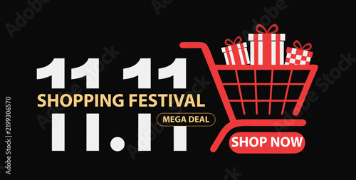 11.11 Shopping Festival Sale Template Set