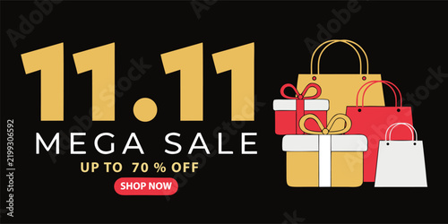 11.11 Mega Sale Shopping Template Set