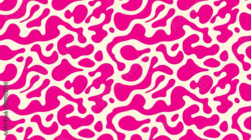 Pink Camo Liquid Blob Seamless Pattern Background