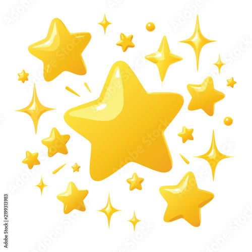 gold star on white background