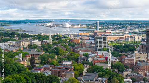 Aerial view of Downtown Providence Rhode Island