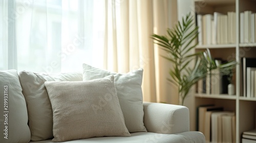 Cream sofa living room