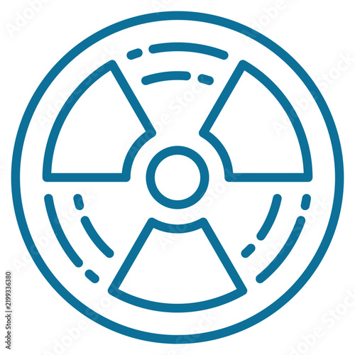 Tapety artystyczne Radiation Icon Element For Design