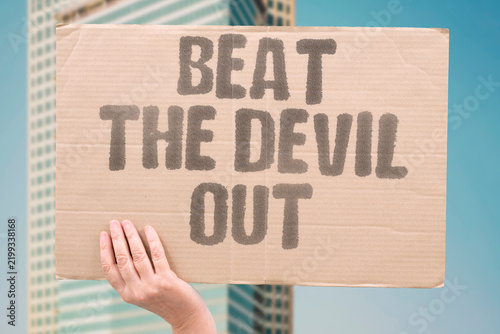 Canvas Print "Beat The Devil Out" Exorcism rituals can turn a mental health crisis into tragedy