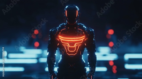 Futuristic robot design