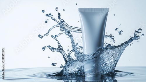 Water splash cosmetic tube
