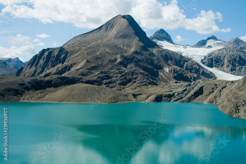 Stunning Turquoise Glacial Lake and Mountain Reflections