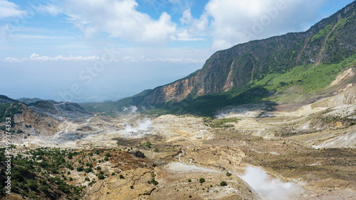 Papandayan Volcanic Area in Java. Indonesia 