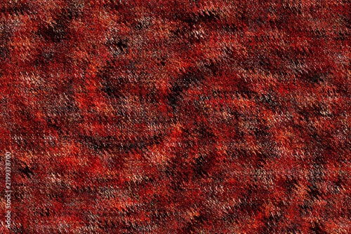 Abstract textured red fabric background with subtle sheen and depth during soft studio lighting