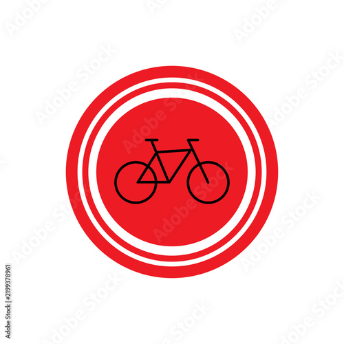red bicycle icon
