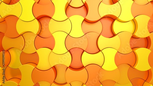 Background of Geometric Shapes. Abstract motion, loop, two color, 3d rendering, 4k resolution
