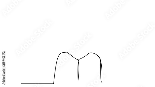 psychology person confused mental health one line 2D video animation clip art