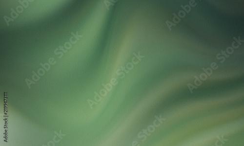 Abstract soft green fabric texture with elegant flowing waves and a subtle grainy film photography aesthetic effect