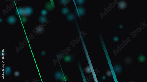 Konstfotografi Abstract luminescent motion blur particles, futuristic digital art design elemen