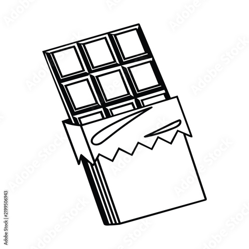 Chocolate Bar Squares Wrapper Vector Icon Design