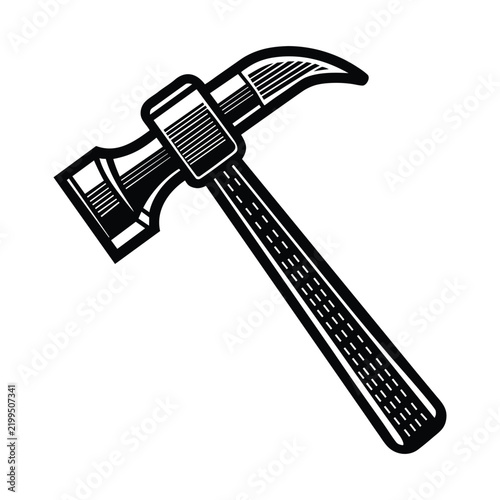 Vintage Hammer Symbol Sign Stamp Vector Design