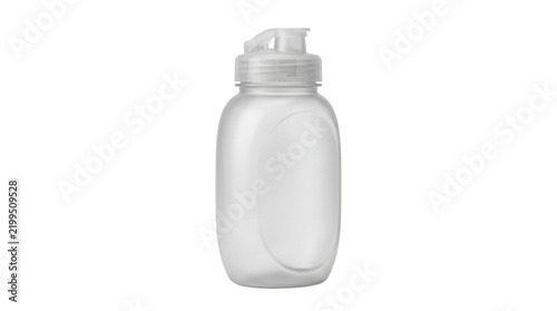 Cuadro en lienzo Small plastic water bottle with a sports cap for hydration