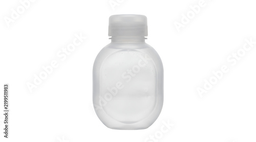 Fotografie Small clear plastic bottle for travel size toiletries or liquid samples