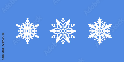 Set of blue Snowflakes icons. Black snowflake. Snowflakes template. Snowflake winter. Snowflakes icons. Snowflake vector