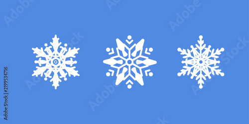 Set of blue Snowflakes icons. Black snowflake. Snowflakes template. Snowflake winter. Snowflakes icons. Snowflake vector
