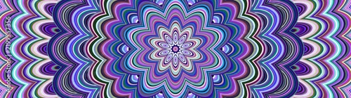 Flower circular mandala pattern for relaxation