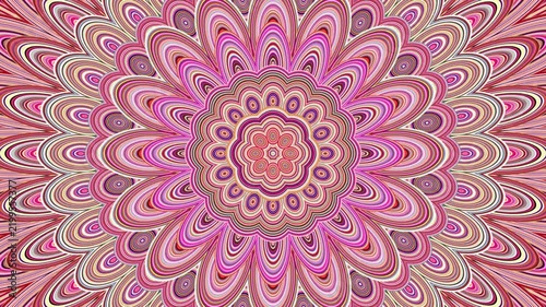 Flower repetitive loop geometrical mandala animation