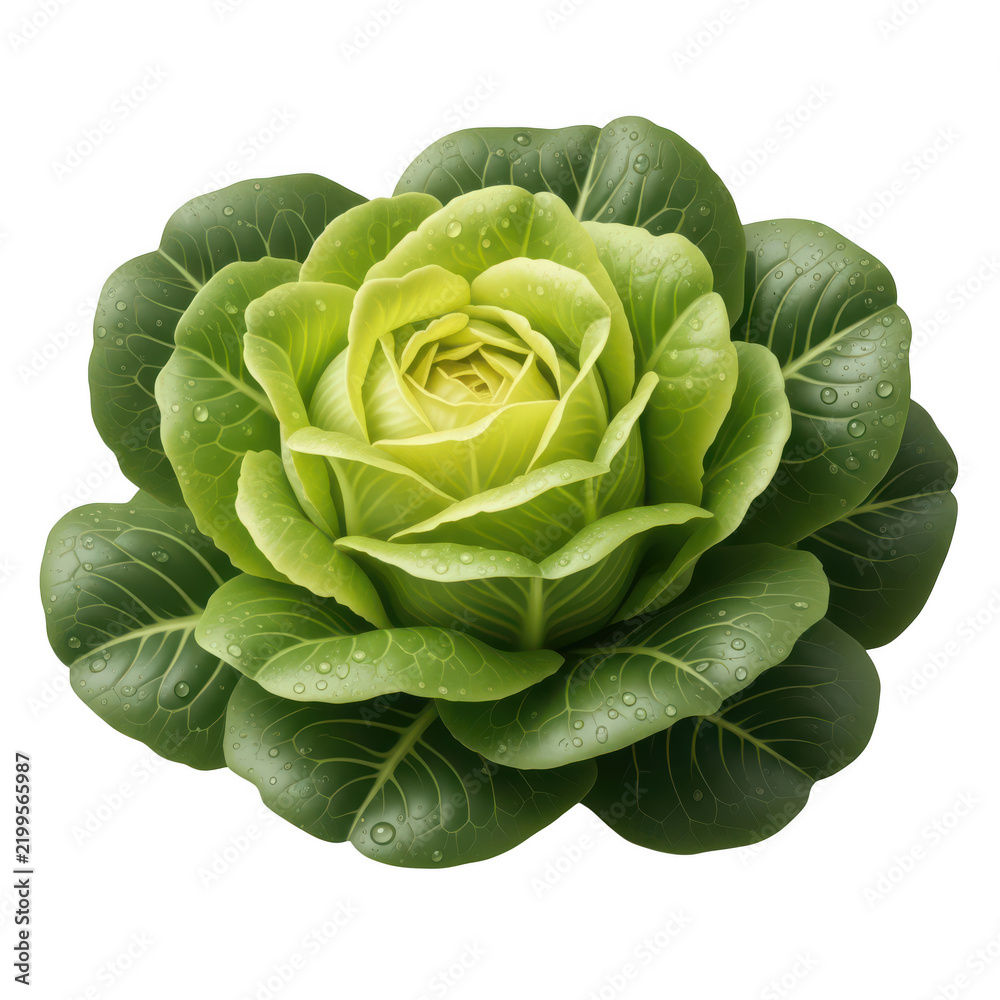 Fototapeta premium Fresh cabbage rose