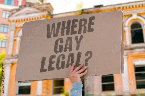 Foto "Where gay legal?" Question about lawful homosexuality