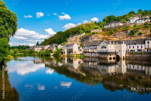 The old bridge in Terrasson-Lavilledieu