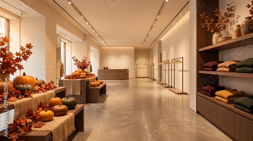 October prime fall shopping events photo of luxury autumn store interior display