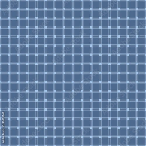 Denim blue and steel blue plaid pattern background for textile design, fabric printing, and website wallpaper.