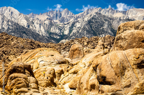 Bild auf Leinwand rocks mountains and sky